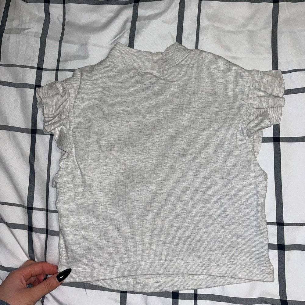 Grey Crop top
